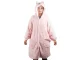 Warm Oversize Blanket Hoodie 2-in-1 with Hood, Pink