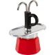 Bialetti Mini Express TRICOLORE DAMIER Espresso Maker Set with 2 Cups, 90 ml