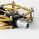 Rockbros JT201012LG 2010-12L Aluminum Platform Bicycle Pedals - Gold