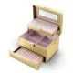 Jewelry Box Massido MS-705 with Mirror and Key, Gold