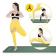 4Fizjo NBR Fitness and Yoga Mat 180x60x1.5 cm, Sage Green