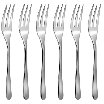 Sambonet Taste Cake Fork Set 6 Pcs, Stainless Steel, Silver