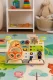 Ecotoys Wooden Sensory Educational Board with LED, Car Theme, 14 Elements