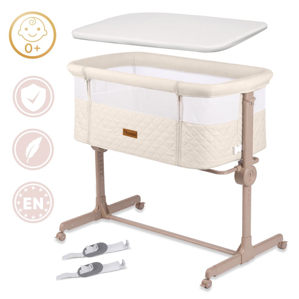 Folding Travel Baby Cot and Co-Sleeper with Mattress Nukido NK-243 (1)