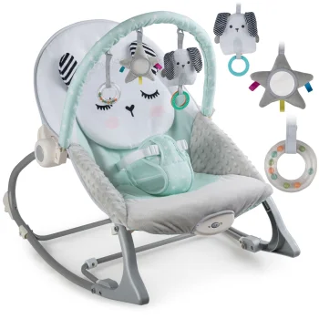 Nukido 705101 Baby Bouncer with Vibration, Mint