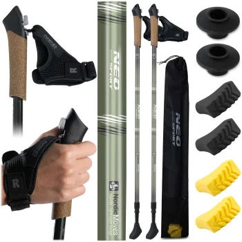 Neo-Sport NS-383 Nordic Walking Poles, 85-143 cm