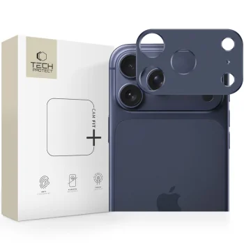 Tech-Protect Camalloy Fit+ Camera Cover for iPhone 17 Pro Max, Navy Blue