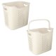 Floor Standing Three Deck Organizer Storage Baskets for Bathroom Kitchen on Wheels |