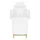 Activeshop 557G Cosmetic Chair with Trays, Gold and White