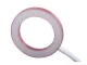 24 LED Desk Lamp with Clip, White/Pink