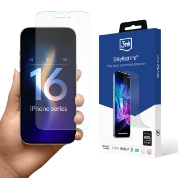 Apple iPhone 16 Plus 6.7'' 3MK Silky Matt Pro Hydrid Flexible Protecion Glass