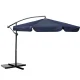 Plonos 488002 Garden Umbrella 350 cm with Cover, Navy Blue