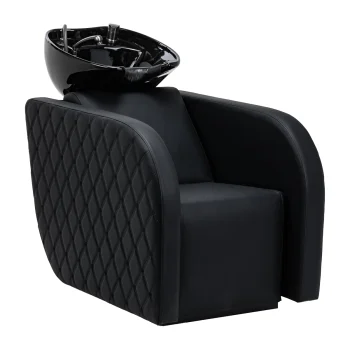 Electric Hairdressing Wash Unit with Massage Gabbiano Ines Black