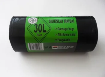 Garbage Bags 30L, 20 pcs per Roll, 490 x 550 mm, 30 µm