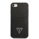Guess iPhone 7/8/SE 2020/SE 2022 Case Saffiano Triangle Black