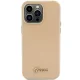 Guess iPhone 15 Pro Case Glitter Glossy Script, Gold