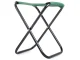 Folding Camping Stool, Metal Frame, Green