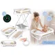 Foldable Baby Bathtub with Stand Nukido Nk-279, White/Beige