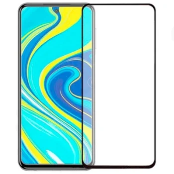 5D Xiaomi Redmi Note 9 Pro / 9s / Max Tempered Glass Screen Protector [Full Glue] - Black