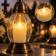 LED Candle with Moving Flame and Wax Effect, 7 cm