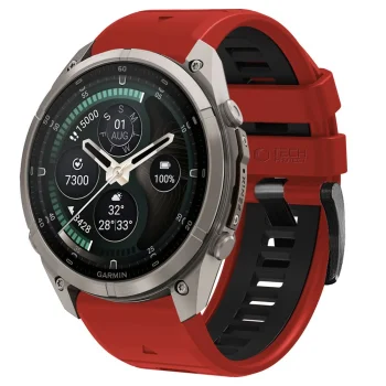 Tech-Protect Iconband Pro strap for Garmin Fenix, red and black