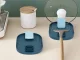 Kitchen Rest for 4 Spoons and Lid, Blue