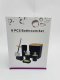 6-Piece Bathroom Accessories Set with Bamboo, Includes Toilet Brush and Soap Dispenser