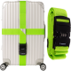 Adjustable Luggage Strap with Combination Lock Trizand 25812, 3.9 m, Bright Green