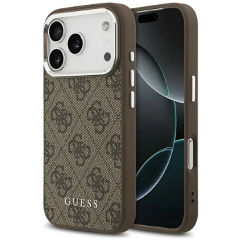 Guess iPhone 17 Pro Max Case 4G Classic Logo MagSafe, Brown