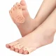 Gel Toe Separator and Bunion Corrector 2 Pack, Nude