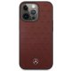 Mercedes Leather Stars Pattern Case for iPhone 13 Pro / 13, Red