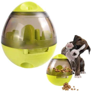 Interactive Dog Toy - Treat Dispensing Ball, Green