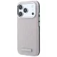 Karl Lagerfeld Grained Mono Resin Logo MagSafe Case for iPhone 17 / 18 Pro Max, Pink