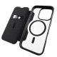 Puro iPhone 16 Pro Max Leather Wallet Case Book Mag MagSafe, Black