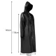 Trizand Snap Button Raincoat, Universal, Black