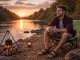 Folding Fishing and Camping Chair with Carry Bag, Green