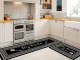 Kitchen Rug Set of 2 Non-Slip Cushioned Floor Mats for Kitchen Floor Runner, Black