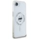 Karl Lagerfeld IML Metal Choupette Head MagSafe vāciņš iPhone 16e, Balts