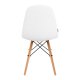 4Rico QS-185 Scandinavian Eco Leather Chair, White