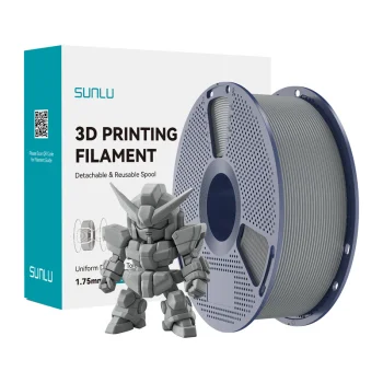 Sunlu PLA+ 2.0 3D Printer Filament 1.75 mm, Gray