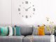 3D Stylish wall clock DIY 130cm, Silver