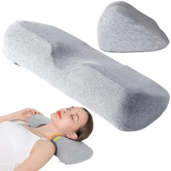 Ergonomic Orthopedic Foam Sleep Pillow, White