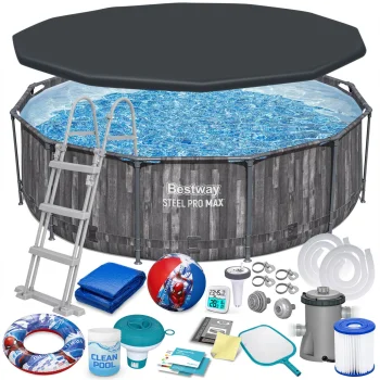 Bestway 5614X Power Steel Frame Pool 366x100 cm with Accessories