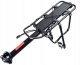 Universal Bicycle Rear Aluminum Trunk Bike Rack, Black