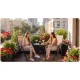 Sofotel So-983 Folding Garden Chairs, Set of 2, Beige