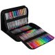 Colored Gel Pens Set 100 Colors with 100 Refills in Organizer Case for Adult Coloring