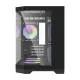 Darkflash FT418 PC Case with 6 aRGB Fans, Black