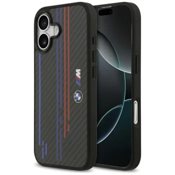 BMW iPhone 17 Case M Kevlar Lines & Logo MagSafe, Black