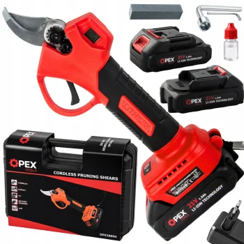 OPEX TOOLS OPX28004 Cordless Pruning Shears 21V, 25mm, 2x 1.5Ah Batteries