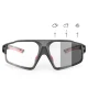 Rockbros SP216BK Photochromic UV400 Cycling Glasses, Black/Red
